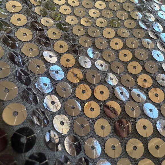 Vintage 90's LAUNDRY by Shelli Segal Black Sequin Slip Dress (Size 2) - Picture 7 of 8